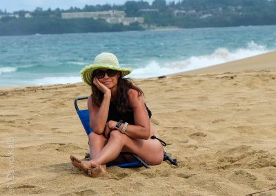 Woman on Hawaii Beach